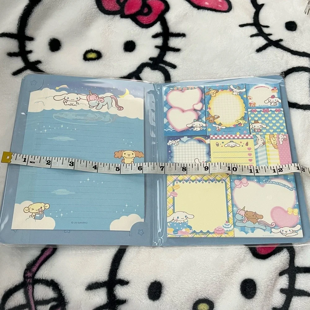 Cinnamoroll Memo Book-Style Set of Sticky Notes and Stationary Pages
